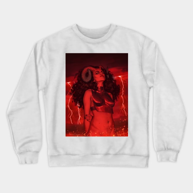 Aries Crewneck Sweatshirt by fdasuarez